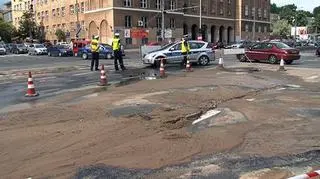 Sytuacja w al. Solidarności z godziny 16.00 fot. Lech Marcinczak/tvnwarszawa.pl