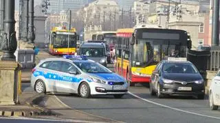 Protest klimatyczny na moście Poniatowskiego