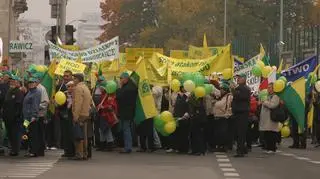 Protest działkowców