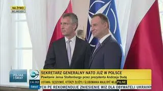 Prezydent Andrzej Duda spotkał się z Jensem Stoltenbergiem