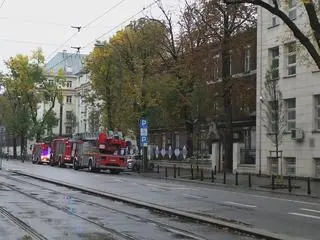 Interwencja służb w budynku MON