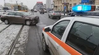 Zderzenie w Śródmieściu