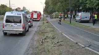 Autobus uderzył w drzewo