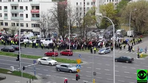 Manifestacja w obronie energetyki wiatrowej