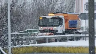 Opady śniegu w Warszawie
