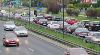 Wypadek w alei Prymasa Tysiąclecia