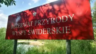 Zaśmiecony rezerwat przyrody Wyspy Świderskie