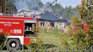 Pożar stolarni w Paulinowie 