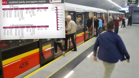 W 17 minut z jednego końca na drugi. Nowy rozkład jazdy II linii metra