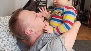 Marcin Molski z córką Alicją 
