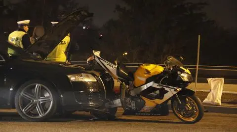 Zderzenie z motocyklem na Siekierkowskiej. "Najechanie"