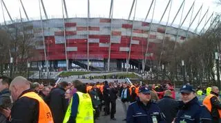 Kibice w drodze na mecz Legia vs Sevilla