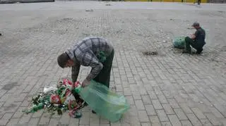 Sprzątanie pl. Zamkowego