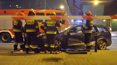Kierująca ranna po zderzeniu na rondzie