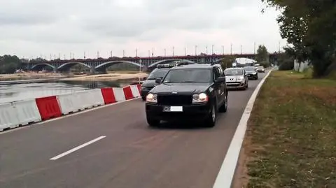 Nowy objazd Wisłostrady tuż nad brzegiem Wisły