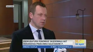 Ponowny akt oskarżenia w sprawie Kajetana P. 