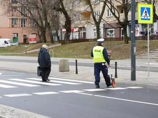 Potrącenie na ulicy Leszno