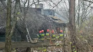 Pożar domku fińskiego