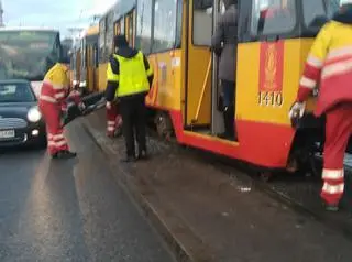 Kolizja na moście Poniatowskiego