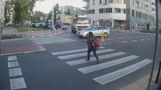 Potrącenie na Bielanach