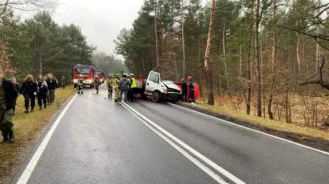 Wypadek w miejscowości Dębe 