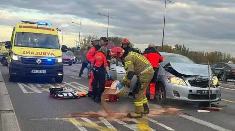 Wypadek na moście Łazienkowskim 