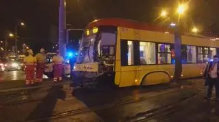 Zderzenie tramwajów na Okopowej