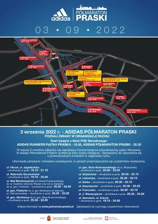 Trasa półmaratonu praskiego