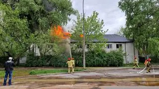 Pożar na Podskarbińskiej 