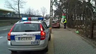 Na miejsce zdarzenia przyjechała policja
fot. TVN Warszawa/Marcin Gula