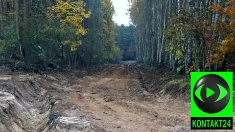 "Wycięli drogę przez las"