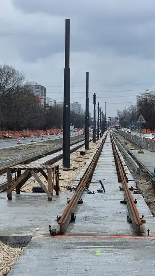 Tramwaj do Wilanowa. Prace na odcinku wilanowskim