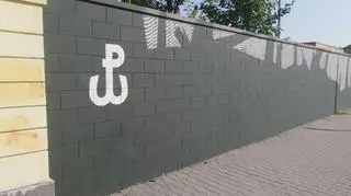 Mural upamiętnia Powstanie Warszawskie