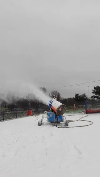 Naśnieżanie Górki Szczęśliwickiej