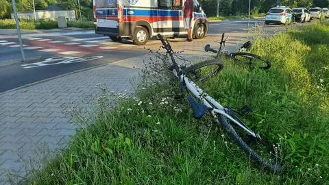 Potrącenie rowerzystki 