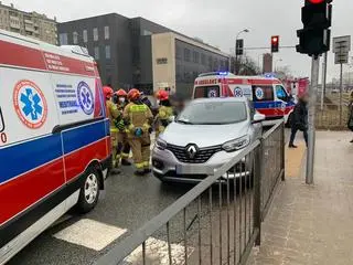 Potrącenie na Broniewskiego 