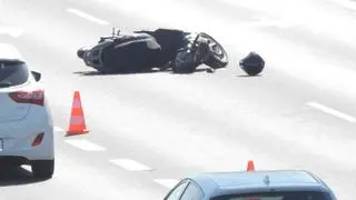 Motocyklista zderzył się z autem dostawczym na S2