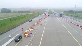 Zdarzenie na autostradzie A2