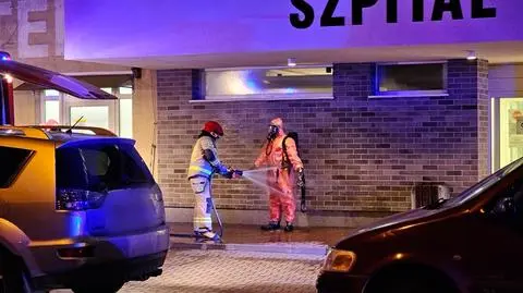 Wyciek amoniaku w pruszkowskim szpitalu 