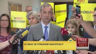 Broniarz: Zawieszamy strajk. Dajemy premierowi czas do września