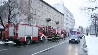 Pożar kamienicy na Pradze Południe