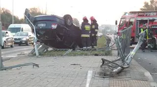 Dachowanie na Wale Miedzeszyńskim