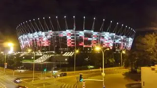 Iluminacja na Stadionie Narodowym