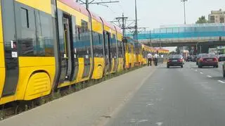 Ruch tramwajów był zablokowany