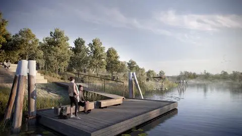 Będzie to jedyny park w Warszawie z linią brzegową udostępnioną mieszkańcom