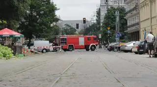 Wyciek gazu na Chłodnej