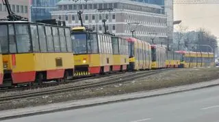 Utrudnienia tramwajów na Towarowej