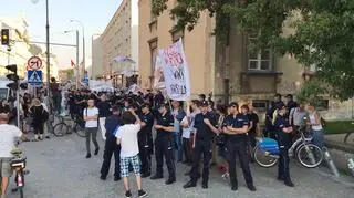 Protest Obywateli RP podczas marszu narodowców 1 sierpnia 2017 roku