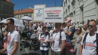 Protest przed Ministerstwem Zdrowia