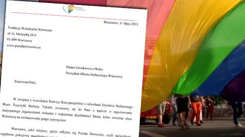 Organizatorzy Parady Równości bronią dyrektor biura turystyki